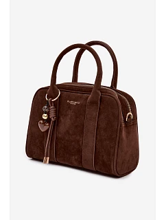 taška z eko semiše hnědá model 22111550 - Flora&Co