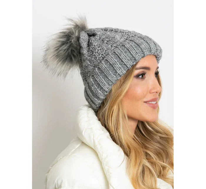 Dámská čepice AT CZ 1716501 šedá