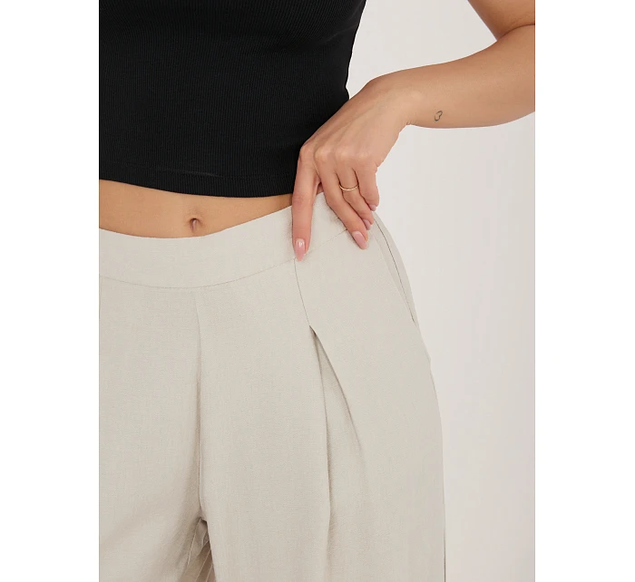 Kalhoty D60103M62449E1 světle béžové Kalhoty D60103M62449E1 světle béžové