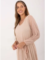 Sukienka IT SK model 21782467 beżowy - FPrice Sukienka IT SK model 21782467 beżowy - FPrice