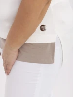 Bluzka RV BZ model 21072681 ecru - FPrice Bluzka RV BZ model 21072681 ecru - FPrice