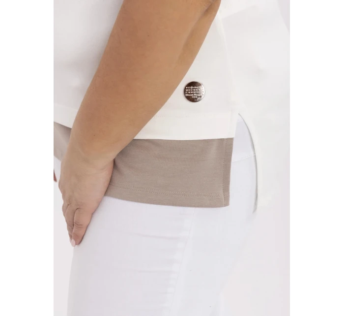 Bluzka RV BZ model 21072681 ecru - FPrice Bluzka RV BZ model 21072681 ecru - FPrice