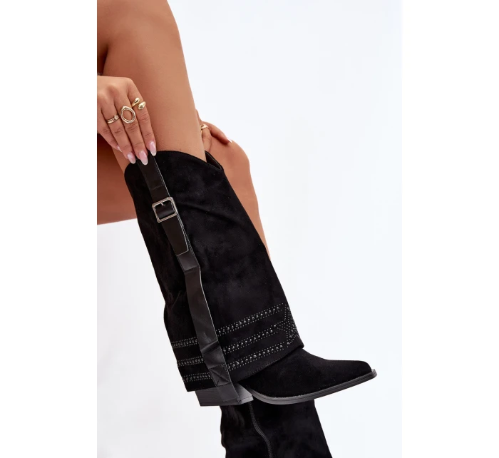 Kovbojské kozačky Camilora – černé