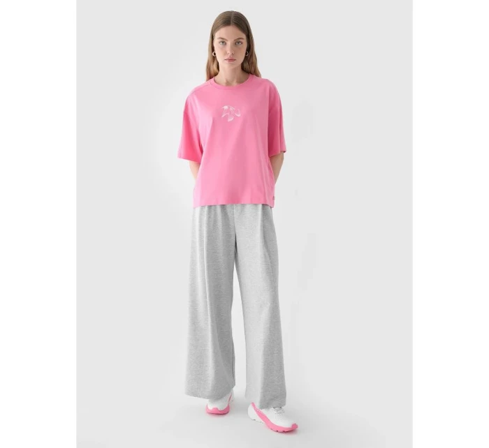 Dámské tričko oversize s potiskem model 21432950 - 4F Dámské tričko oversize s potiskem model 21432950 - 4F