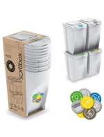 ODPADKOVÉ KOŠE 35 L SORTIBOX SET4 BALENÍ DIETNÍ ŠEDÁ