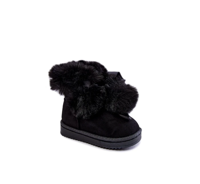 Dětské teplé sněhule Černé model 21600339 - Boto Dětské teplé sněhule Černé model 21600339 - Boto