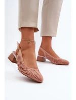 Lodičky Na Podpatku Růžové model 21655296 - Boto