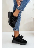 Semišové Dámské Tenisky Na Platformě S Tlustým Šněrováním Artiker Černé Semišové Dámské Tenisky Na Platformě S Tlustým Šněrováním Artiker Černé