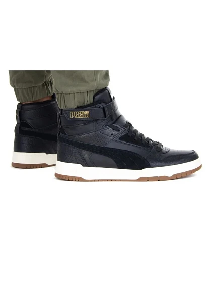 Pánské junior kotníkové boty Game W 02 Černá s bílou  model 21418402 - Puma