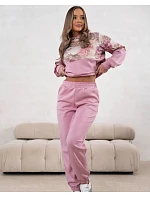 Sportovní souprava s květinovým motivem růžová model 22049189 - Moon