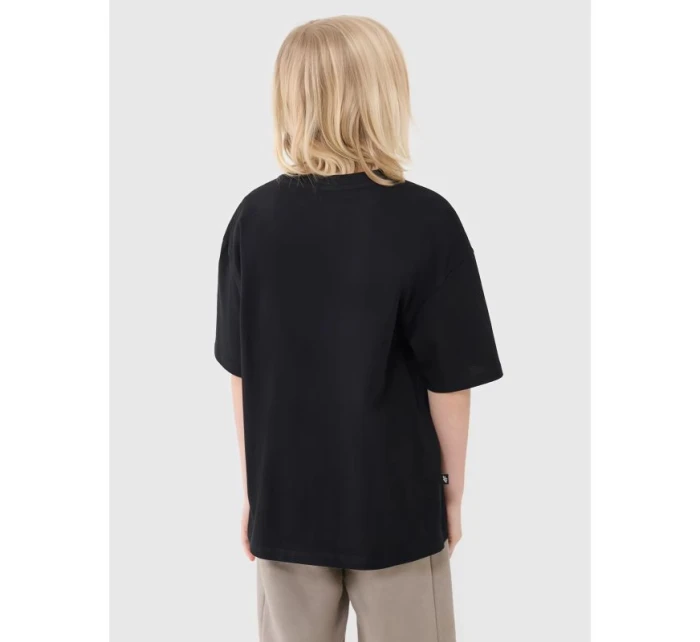 Chlapecké tričko oversize s nápisy 4F 4FJWSS25TTSHM2184-20S Chlapecké tričko oversize s nápisy 4F 4FJWSS25TTSHM2184-20S