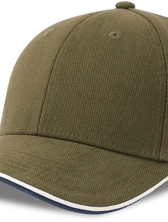 6 panelová sandwich  olive model 22450283 - Atlantis Headwear