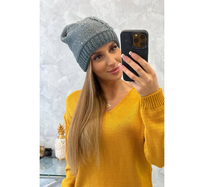 Dámská čepice Amira K359 tmavě šedá Dámská čepice Amira K359 tmavě šedá