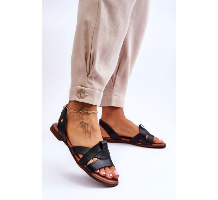 Zazoo 40185 Pohodlné Kožené Nazouváky Černé Zazoo 40185 Pohodlné Kožené Nazouváky Černé