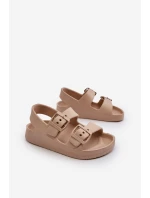 Dětské lehké žabky s přezkami BIG STAR NN374544 béžové Dětské lehké žabky s přezkami BIG STAR NN374544 béžové