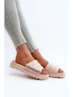 Dámské Žabky Na Platformě Big Star model 21660805 Beige - Big Star Shoes