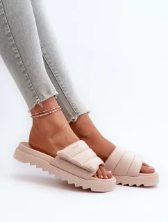 Dámské Žabky Na Platformě Big Star model 21660805 Beige - Big Star Shoes