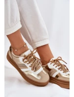 Dámské Tenisky Na Platformě S Dvojitým Šněrováním Leopardí Zlaté Klipy Dámské Tenisky Na Platformě S Dvojitým Šněrováním Leopardí Zlaté Klipy