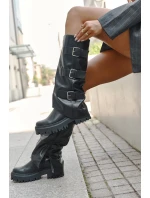 Zateplené dámské kozačky se Černé model 21709299 - Boto Zateplené dámské kozačky se Černé model 21709299 - Boto