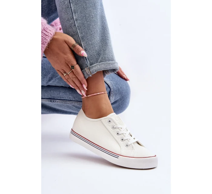 Dámské eko kožené tenisky bílé Lirean Dámské eko kožené tenisky bílé Lirean