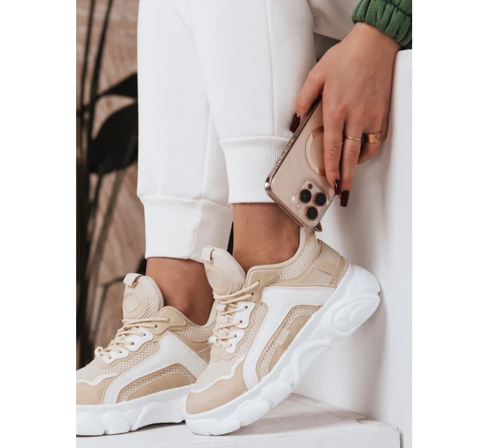 dámské tenisky béžové model 21964445 - Dstreet dámské tenisky béžové model 21964445 - Dstreet