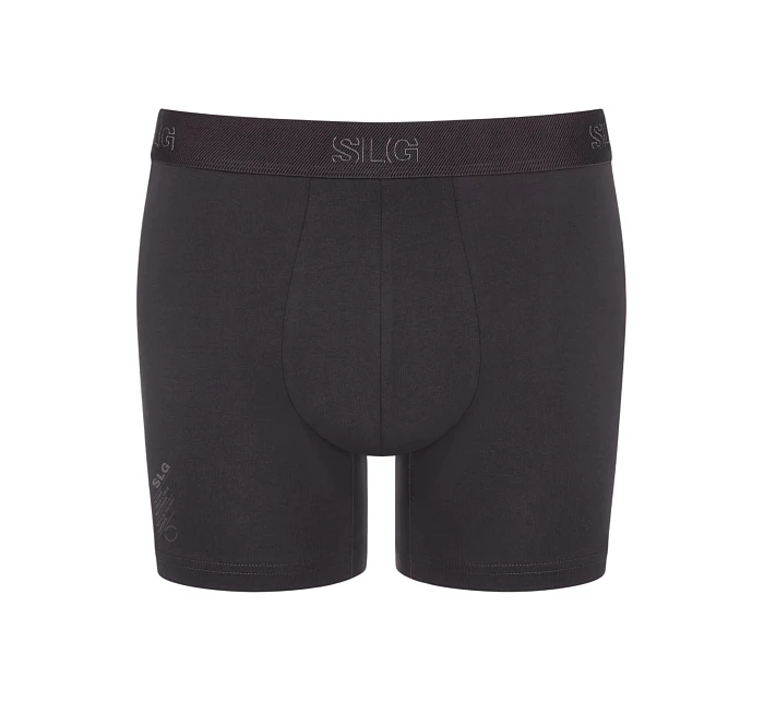 Pánské boxerky SLG Base Short C2P - BLACK - tm.šedá-tyrkys M014 - SLOGGI Pánské boxerky SLG Base Short C2P - BLACK - tm.šedá-tyrkys M014 - SLOGGI