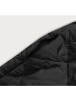 Černá prošívaná bunda s límcem (AG8-8010)