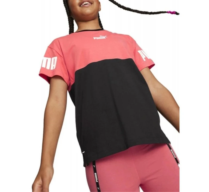 Tričko Puma Power Colorblock Jr 670204 35 Tričko Puma Power Colorblock Jr 670204 35