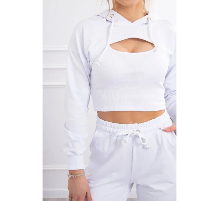 Bavlněná 3dílná souprava bílá