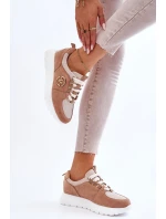 Dámská sportovní obuv na platformě Béžove Aisha Dámská sportovní obuv na platformě Béžove Aisha