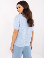 Sweter MI SW model 20863072 jasny niebieski - FPrice Sweter MI SW model 20863072 jasny niebieski - FPrice