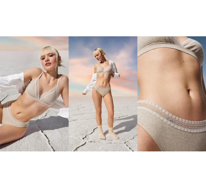 sloggi GO Ribbed R Tai C2P - GRAY - SLOGGI GRAY - SLOGGI