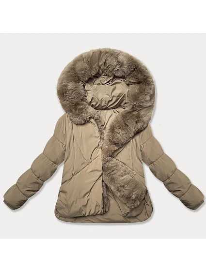 Béžová bunda typu pro přechodné období model 21248542 - J.STYLE Béžová bunda typu pro přechodné období model 21248542 - J.STYLE