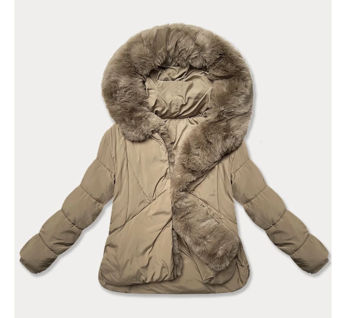 Béžová bunda typu pro přechodné období model 21248542 - J.STYLE Béžová bunda typu pro přechodné období model 21248542 - J.STYLE