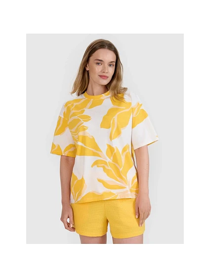 Dámské tričko oversize s potiskem model 21436798 - 4F