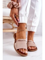 Semišové pantofle Lewski Boty model 21575682 Béžová - Boto