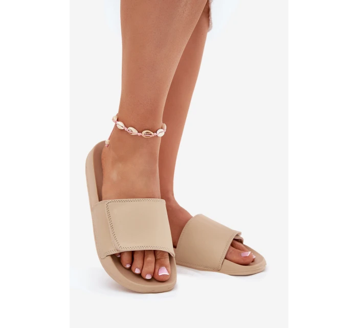 Dámské Pantofle Béžové model 21697593 - 4F