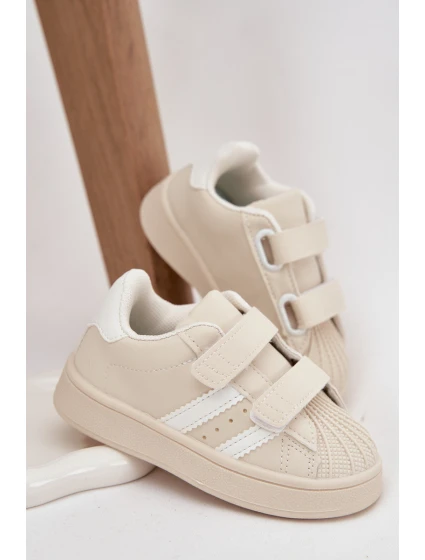 Dětské Sportovní Boty Tenisky Z Eko Kůže Béžové model 21725066 - Boto