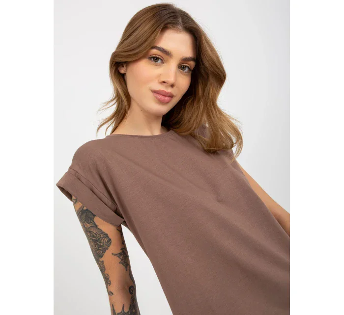 Tričko RV TS 4833.36X hnědá Tričko RV TS 4833.36X hnědá