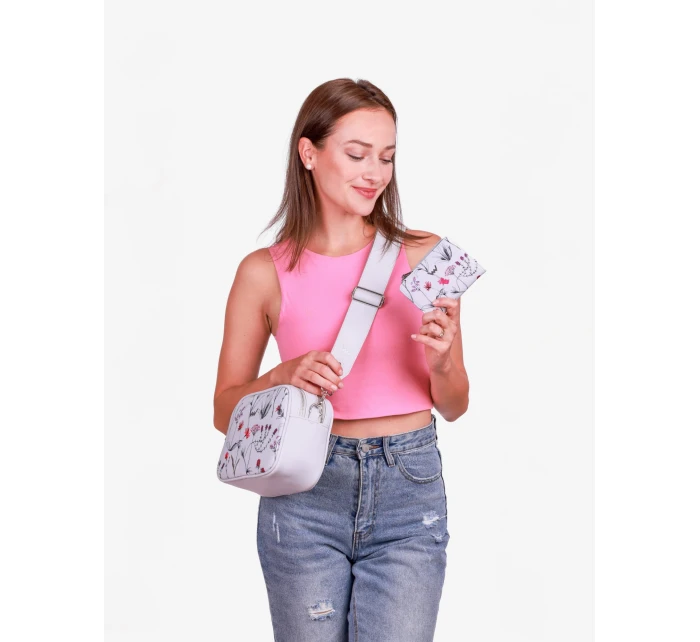 Dámská kabelka Vuch Massimo Wildflowers Grey