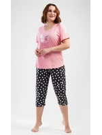 Dámské pyžamo kapri Motýl Dámské pyžamo kapri Motýl