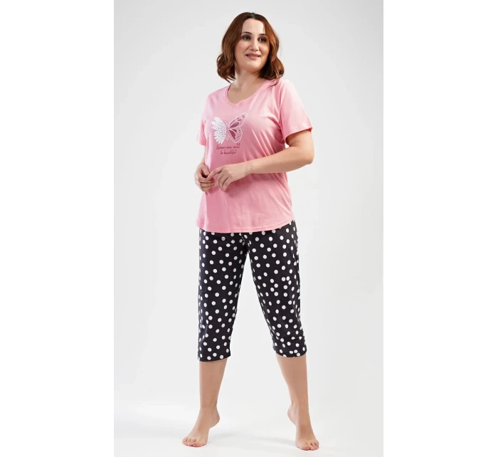 Dámské pyžamo kapri Motýl Dámské pyžamo kapri Motýl