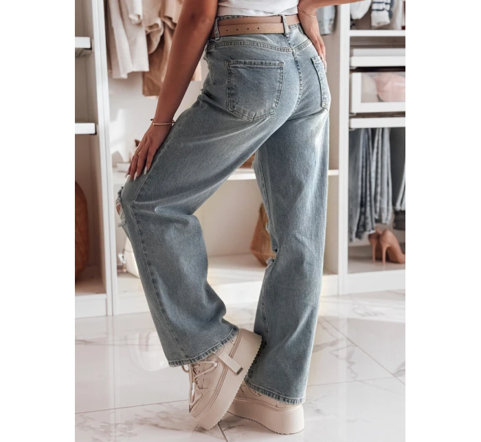 Dámské džínové kalhoty s otvory NOWISTA blue FashionStreet UY2426