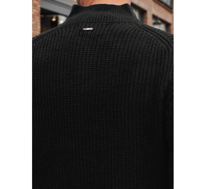 Pánský svetr černá FashionStreet WX2347 Pánský svetr černá FashionStreet WX2347