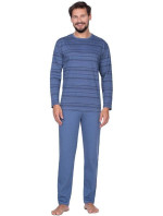 Pánské pyžamo model 17612276 modré s pruhy - Regina