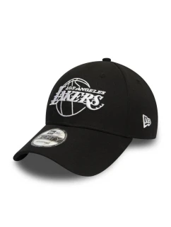 New Era 9FORTY NBA LA Los Angeles Lakers Kšiltovka s obrysy Black - 12292584