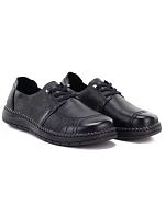 Pohodlné černé dámské kožené polobotky Vinceza model 22343181 Pohodlné černé dámské kožené polobotky Vinceza model 22343181