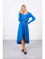 Šaty s ozdobným páskem a nápisem cornflower blue Šaty s ozdobným páskem a nápisem cornflower blue