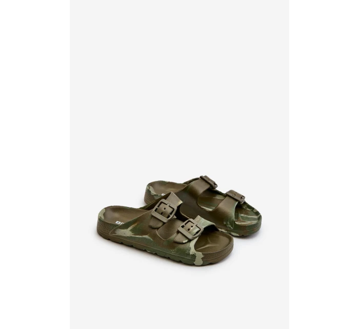 Lehké Dětské Pěnové Žabky S Sponami Tmavě Zelené Adirnaca Lehké Dětské Pěnové Žabky S Sponami Tmavě Zelené Adirnaca