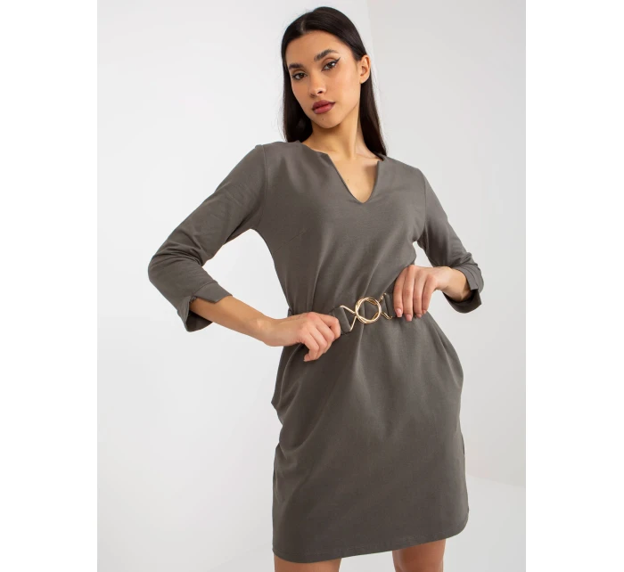 Dámské šaty TW SK BL 1011 šaty.17 khaki - FPrice Dámské šaty TW SK BL 1011 šaty.17 khaki - FPrice